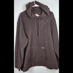 Dickies Faux Fur Sherpa Hoodie - 2XL - Black Unisex